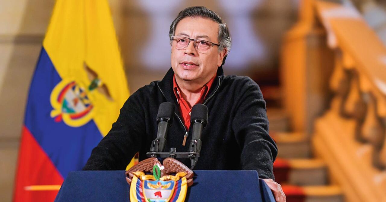El presidente colombiano durante una declaración oficial en la Casa de Nariño, en medio del contexto del caso en el que Costa Rica corrigió a Gustavo Petro